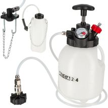 Meca24 - Purgeur De Frein À Pompe Manuel - 3 Litres - Purgeur Liquide De Frein Voiture - Bouteille De Collecte Et Adaptateur Multimarques