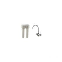 Doulton - Purificateur d'eau duo Anti-Calcaire 3072 avec robinet mitigeur 3 voies Inox brillant