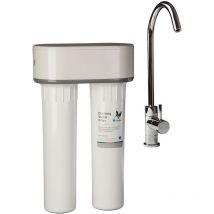 Doulton - Purificateur d'eau duo hip anti calcaire sous évier et robinet eau pure