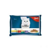 Purina Purina Nourriture pour Chat, Poulet, bœuf, Agneau, Canard, Sanglier, Lapin, 4 x 85 g (7613037552300)