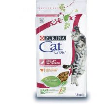 Cat Chow Urinary Tract Health avec NaturiumTM - Riche en Poulet - 1,5 kg - Croquettes pour Chat Adulte (5997204514387) - Purina