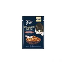 Felix Sfilaccetti Rustici per Gatti Adulti da 80 gr Salmone - Purina