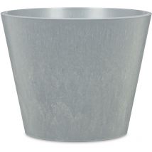 Scheurich - Purista+ 40, bac à plantes/plantes, rond, en plastique couleur: Concrete, 36,6 cm de diamètre, 32,3 cm de hauteur, 21 l Vol.