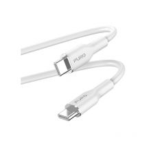 Icon Soft Cable – Kabel usb-c auf usb-c 1,5 m (weiß) - Puro