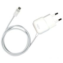 Mini-Reiseladegerät – Tragbares Wandladegerät mit Micro-USB-Kabel (weiß) - Puro
