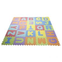 Jeobest - Puzzle Tapis Mousse bébé 36 pièces Alphabets & Chiffres