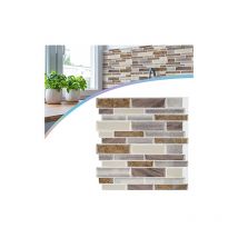 Pvc Autocollants Lot de 10 pour Carrelage 30 x 30 cm Stickers Carrelage pour cuisine, salle de bain (type c - marbre jaune) Naizy