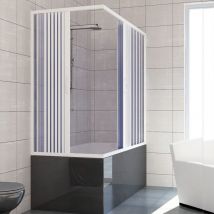 Badewannenaufsatz in pvc h 150 cm Mod. Nadia 70x160 cm mit zentraler Öffnung
