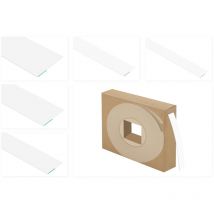 Hexim - pvc bianco piatto al metro - scelta di standard, angolo di curvatura e labbro morbido - hj: HJ.7015 - 70x1.5mm standard