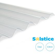Radmat Building Products - Solstice pvc Corrugated Sheet Clear 2500mm x 950mm x 0.8mm