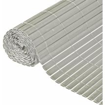 Pvc-doppelzaun - Natur - 10 Mm - Taupe - 3 X 1 M