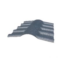 PVC-First für Dachimitation moderner Ziegel Grau, e: 15 cm, b: 55 cm, l: 74 cm