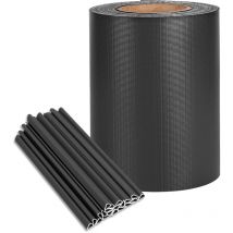 Naizy - pvc Gartensichtschutz Gartenzaun Blickdicht Sichtschutzstreifen mit 30 Stücke Befestigungsclips für Gartenzaun, Balkon, Terrasse - 70 m x 19