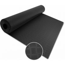 Tapis en caoutchouc Diamond Cut Noir 120 x 350 cm