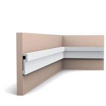 Carton complet de 48 mètres PX198 Cimaise murale Orac Decor - 2,0x8,3x200cm (h x p x l) - moulure décorative polymère - Conditionnement : Carton