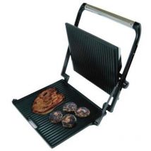 Pyramidea Elektro-Plancha BB2088 2000 W Schwarz Satinierter Stahl Quadratisch Rost