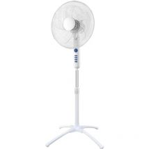 Pyramidea - Ventilatore a Piantana 5 Pale 40 Cm Bianco