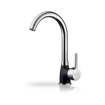 GRIFO DE COCINA PYRAMIS BELLO DUO 090927138 GRANITO NEGRO (NEGRO JASPEADO, ACERO INOXIDABLE) (90927138 granit czarny)