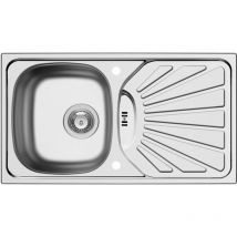 Pyramis - ET78 Margarita, Lavabo da incasso in acciaio Inox lucido, 100155112