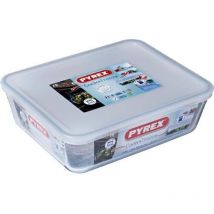 Plat rectangulaire 2.6l verre + couvercle plastique Pyrex 243p000/5046