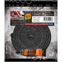 Guarnizione a treccia per caminetto e stufa lunghezza 2,5 mØ 4 mm