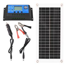 Erhope - lifcausal Kit Panneau Solaire Étanche 20W 12V avec Cellules Polycristallines Haut Rendement et Contrôleur de Charge pwm 300W/60A pour