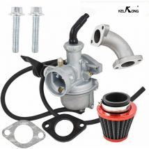 PZ22 Carburateur 22 mm Tuyau d'admission de carburateur Filtre à air pour 110 cc 125 cc ATV Quad Pit Pro Dirt Trail Bike