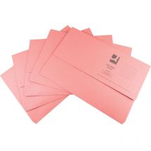 Document Wallets Foolscap Assorted Pack of 50 - Assorted - Q-connect