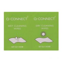 Q-connect - Wet and Dy Wipes (Pack of 20) KF32148