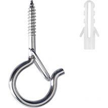 Q-Hanger Lot de 22 crochets à vis pour suspension murale ou de plafond avec boucle de sécurité pour le Nouvel An, la maison, le garage, la fête