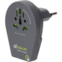 Q2 Power q2-1-1.00200-TH Reiseadapter