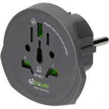 Q2power - Q2 Power q2-1.100100-TH Reiseadapter