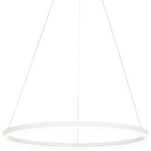 Anello - led Dimmable Suspension variateur inclus - 1 lumière - ø 80 cm - Blanc - Moderne - éclairage intérieur - Salon i Chambre i Cuisine i Salle à