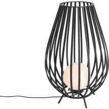 Angela - Lampadaire - 1 lumière - h 70 cm - Noir - Design - éclairage intérieur - éclairage extérieur - Qazqa