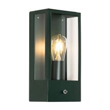 Applique con sensore rotterdam - Industriale - Acciaio inossidabile,Vetro - Verde - Allungato Max. 1 x Watt - Qazqa
