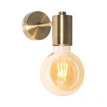 Appliques facil - Industriale - Acciaio - Bronzo - Tondo Max. 1 x Watt - Qazqa