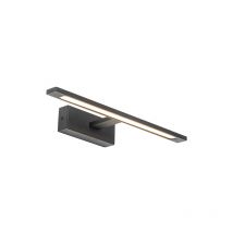 Appliques jerre - Moderno - Acciaio,Plastico - Nero/Bianco - Oblungo (non sostituibile) led Max. 1 x 22 Watt - Qazqa