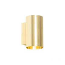 Appliques sandy - Moderno - Alluminio - Oro/Ottone - Tondo Max. 2 x Watt - Qazqa