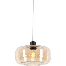 Bizle - led SmartSuspensionincl. wifi - 1 lumière - ø 28 cm - Bronze - Art Deco - éclairage intérieur - Salon i Chambre i Cuisine i Salle à manger