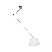 Blitz - Suspension avec Abat-Jour - 1 lumière - l 390 mm - Acier - Classique/Antique - éclairage intérieur - Salon i Chambre i Cuisine i Salle à