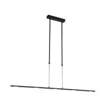 Bold - led Suspension - 5 lumière - l 1300 mm - Noir - Design, Moderne - éclairage intérieur - Salon - Qazqa