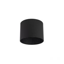Cilinder stof - Abatjour - ø 180 mm - Noir - - Qazqa