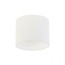 Cilinder wit - Abatjour - ø 18 cm - Blanc - - Qazqa