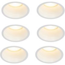 Dept - Spot encastrable - 6 pièces - ø 10.5 cm - Blanc - Moderne - éclairage intérieur - Salon i Chambre i Cuisine i Salle à manger - Qazqa