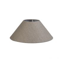 Extra schuin linnen - Abatjour - ø 400 mm - Gris - Moderne - - Qazqa