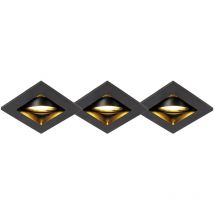 Faretto da incasso qure - Moderno - Alluminio - Nero - Quadrato Max. 1 x Watt - Qazqa