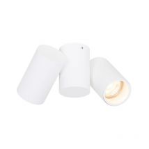 Faretto michael - Design - Acciaio - Bianco - Oblungo Max. 2 x Watt - Qazqa