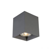 Faretto qubo - Moderno - Alluminio - Grigio scuro - Cubo/Quadrato Max. 1 x Watt - Qazqa
