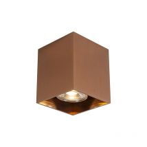 Faretto qubo - Moderno - Alluminio - Rame - Cubo/Quadrato Max. 1 x Watt - Qazqa