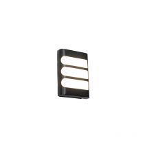 Gaev - led Applique murale avec détecteur - 1 lumière - l 14.3 cm - Noir - Moderne - éclairage extérieur - Qazqa